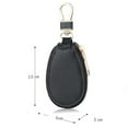 thumbnail image 6 of Pebbuoy Faux Leather Car Key Case with Hanging Buckle Keyring Chain Portable Remote Key Fob Holder Zipper Bag Protector Pouch Wallet, 6 of 7