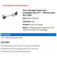 thumbnail image 2 of Front Left Upper Control Arm - Compatible with 1977 - 1985 Mercedes-Benz 300D 1978 1979 1980 1981 1982 1983 1984, 2 of 2