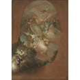 thumbnail image 2 of Pietro Bardellino 11x14 Gold Ornate Wood Frame and Double Matted Museum Art Print Titled - Study for ‘The Apotheosis of Ferdinand IV and Maria Carolina, King and Queen of Naples’ (For the Pa, 2 of 4
