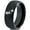 Black Dome Tungsten, variant on Tungsten California The Golden State Heart Band Ring 8mm Men Women Comfort Fit Black Dome Polished