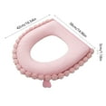 thumbnail image 2 of Clearance! Tunhigl Thickened Universal Toilet Seat Cushion Sitting Toilet Cover Warm Version Washable Toilet Seat Cushion Household Toilet Collar, 2 of 6