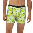 thumbnail image 2 of Men'S Boxer Briefs, Cute Lemon Flowers Blueberry Soft And Breathable Mens Underwear Boxer Briefs With Widen Waist, 2 of 2