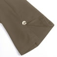 thumbnail image 5 of CHENHANN Women Capri Leggings 2026 Casual Button Design Knee Length Trousers Summer Clothes For Women Women'S Casual Pants & Capris Khaki Capri For Women, 5 of 8