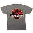 thumbnail image 6 of Jurassic Park Logo on vintage medium grey Short Sleeve Adult T-Shirt-3XL, 6 of 7