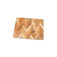 thumbnail image 2 of Acacia Herringbone Rectangular Cutting/Serve Board With Inset Handles, Large, 2 of 6