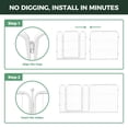 Diging Dog FXW Garden Fence Outdoor for the Yard – 24in(H) x 15.2ft(L) Heavy Duty ...