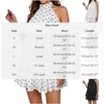 thumbnail image 3 of Blmnix Polka Dot Dress Women's Dresses Shift A Line Dresses Dresses Halter Mini White Sleeveless Wrinkle-Resistant Womens Spring Dresses,L, 3 of 7