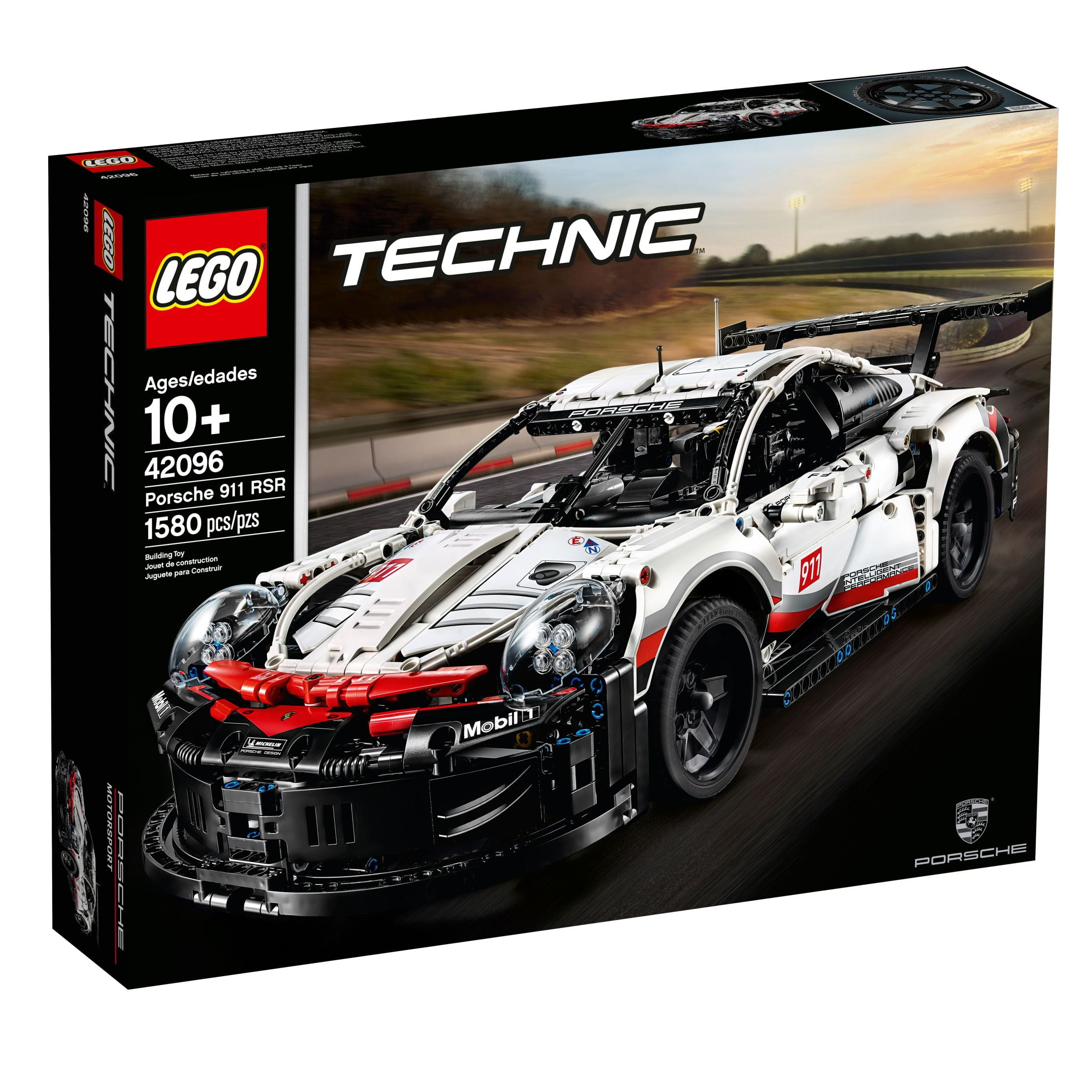 LEGO Technic Porsche 911 RSR Race Car Model Kit 42096 Advanced Replica Collectible Set Gift for Kids Boys Girls Walmart