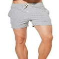thumbnail image 1 of Men Jogger Sweat Shorts Gym Running Shorts Solid Color Pants, 1 of 5