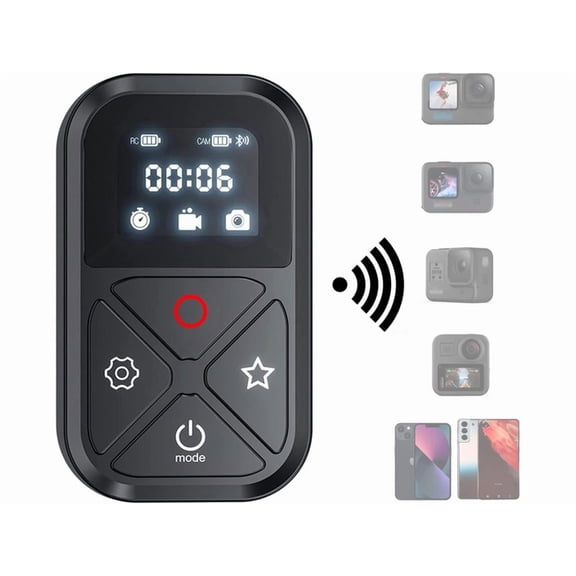 Wireless Smart Remote Control for GoPro Hero 10 Hero 9 Hero 8 GoPro Max, Waterproof with LCD Indicator Magnet Charger Port Wrist Strap for Go Pro 10 9 8 Accessories
