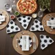thumbnail image 3 of Pack 6 Platos Pizza Forma Rebanada Diseño Mundial Fútbol Soccer Plástico Reutilizable, 3 of 4