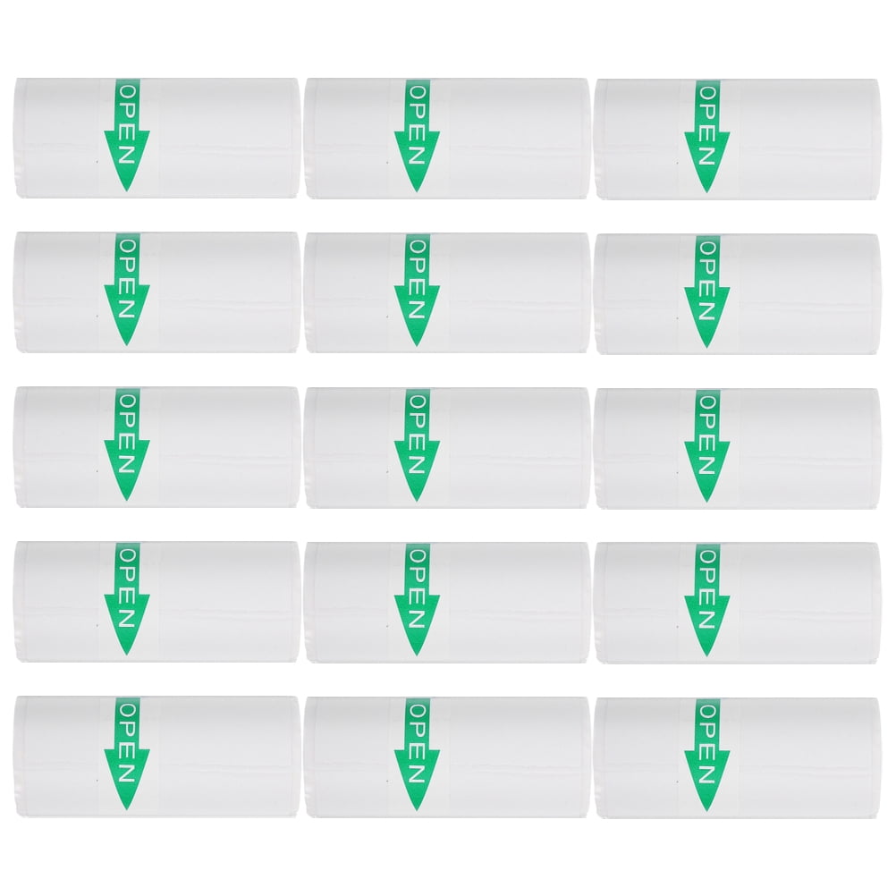 ETHZZLE 15-Pack Printable Thermal Sticker Paper Mini Adhesive Labels for Name Tags, Mailing, Shipping, Envelopes, and More