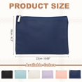 thumbnail image 2 of Uxcell Period Bag for Women Girls, 8.7 X 6.3" Small Essential First Period Bag with Zippers PU Leather Sanitary Towel Storage Pouch Portable Pads for Home Travel Daily Use, Dark Blue, 2 of 7