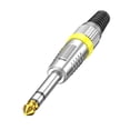 thumbnail image 5 of Metal Connector 6.35mm Male Adapter With 24K Gold Contacts Secure Screw Lock Design For Event Broadcasting, 5 of 9