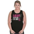 thumbnail image 3 of Laugh Fight Find Cure BCA Awareness Tank Top Tee Shirt Women Brisco Brands S, 3 of 6