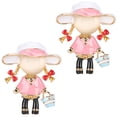 thumbnail image 2 of 2 uds broche de dibujos animados creatividad Linda aleación elegante Pin de solapa moda ropa decoración chica rosa, 2 of 10