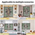 thumbnail image 5 of Farmhouse Flowers Kitchen Curtains Window Panels, Ethnic Retro Abstract Pattern Lattice Insulated Window Treatment Curtain, Grommet Curtains for Bedroom/Living Room/Bathroom, 2 Piece 42"Wx63"L, 5 of 8