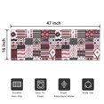 thumbnail image 5 of Red Ethnic Geometric Patchwork Pattern Door Rugs,Washable Non Slip Door Mats Indoor,Decorative Door Mats,Entry Mat Indoor for Entrance,Bedroom,Kitchen,Bathroom,16"x47", 5 of 6