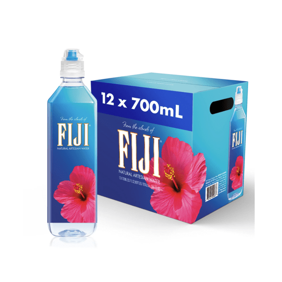 FIJI Natural Artesian Water, 23.7 Fl Oz, Pack of 12