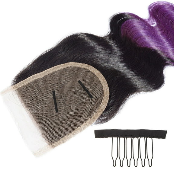 BESTYASH 20Pcs Metal Hair Clip Wig Combs Black Steel for DIY Making