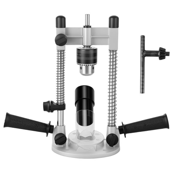 AEVXKHI Vertical Drill Press Accessories Aluminium Alloy Drill Holder Guide, Drill Guide Attachment, Precision Electric Drill Stand for Drilling Straight Holes