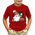 thumbnail image 2 of KPVEVIQ Kids Halloween Shirt Boys Girls Graphic T Shirt Spooky Season T-Shirt Halloween Short Sleeve Tops, 2 of 5