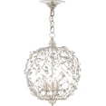 thumbnail image 4 of Silver Granello Crystal Bud Silver Orb Chandelier, 4 of 5