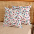thumbnail image 2 of Vintage Flower Pillow Covers 18x18 Rustic Pink Blue Floral Decor Throw Pillows Case for Couch Old Style Cute Pillowcase Outdoor Decorative Cushion Cases for Sofa Bed Decorations Set of 2, 2 of 6