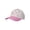 Pink, variant on Girls Baseball Hat, Reversible Sequin Teddy Bear