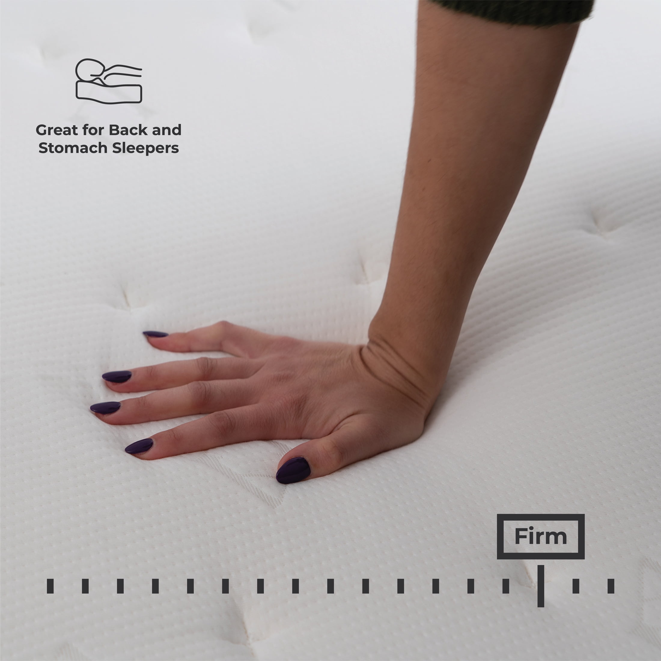 The Allswell Brick 12" Bed in a Box Hybrid Mattress, King