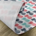 thumbnail image 5 of Ambesonne Tropical Place Mats Set of 4, Stamped Minimal Backdrop, Standard Size, Turquoise White Coral, 5 of 6