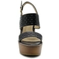 thumbnail image 4 of Ollio Women's Shoes Metallic Cutout Burnished Wedge Heel Sandals FT05, 4 of 6