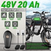 Electric Bike for Adults,750W Motor 1500W Peak,Top Speed 30MPH, Max 55miles,20×4.0 Fat Tires,48V 20Ah Battery,UL 2849,Fit for 18+