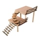 thumbnail image 1 of Plataforma de Escalada ANGGREK para hámster de madera de 2 Niveles Materiales naturales, 1 of 7