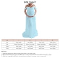 thumbnail image 6 of Maternity Long Dress Off Shoulder Elegant Stylish Loose Hem Pregnant Woman Dress for Bridal Shop Shooting Light Blue S, 6 of 6
