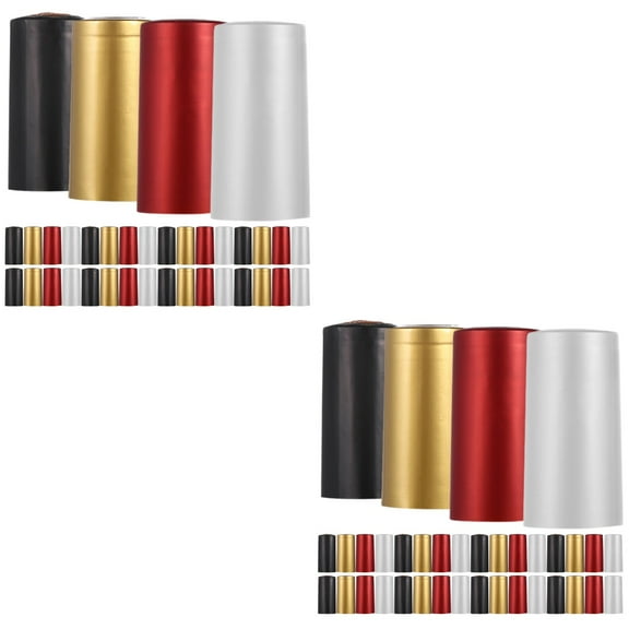 400 Pcs Wine Bottle Shrink Film Stoppers for Glass Bottles Mini Capsules Tops Plastic Liquor Heat Cover of Alcohol