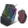 thumbnail image 4 of pitrice Wired Backlight Keyboard Mouse Set One-handed Gaming Keyboard Mini Game Mouse for Home Gamer Gaming, 4 of 6