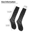 thumbnail image 4 of Vsdgher Black And White Dotted Print Thigh High Socks Extra Long Stretchy Sock Women Over Knee High Opaque Stocking Daily Wear, 4 of 5