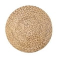 thumbnail image 6 of Efavormart 6 Pack | 13" Natural Woven Rattan Design Disposable Serving Trays, Round Paper Charger Plates, 6 of 8