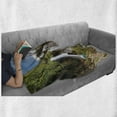 thumbnail image 6 of Croatia Soft Flannel Fleece Throw Blanket, Nature Landscape Magnificent View of Waterfalls in Day Time with Sky, Cozy Plush for Indoor and Outdoor Use, 50" x 70", Multicolor, by Ambesonne, 6 of 6