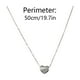 thumbnail image 3 of Collar de plata 925 para mujer, diseño minoritario de Instagram, sentido de la luz, corazón delicado, cadena para clavícula, 3 of 8