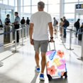 thumbnail image 5 of Stretch Luggage Cover M(22-24in)– Elastic Travel Suitcase Protector with Handle Openings & Bottom Closure, Washable Polyester Spandex Suitcases Cover, Floral Flowers Print, 5 of 5
