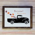 thumbnail image 3 of Fall Decor Vinyl Art Stickers | Autumn Blessings Leaves Vintage Truck Decals Orange/Burgundy/Black, 3 of 3