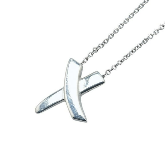 Pre-Owned Tiffany & Co. Kiss Necklace in 925 Sterling Silver for Women (Good)