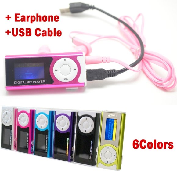 Digital Music MP3 Player Mini USB OLED Screen MP3 USB MP3 ; TF Support 16/32GB Micro SD TF Card Light Clip Design Flashlight
