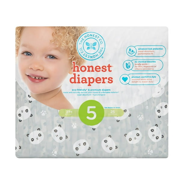 The Honest Company Diapers, Pandas, Size 5