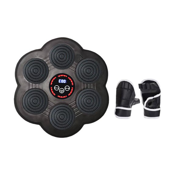 Máquina de boxeo musical con objetivo de pared, entrenador de boxeo inteligente, objetivo de pared de boxeo para 6 hoyos