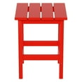 thumbnail image 3 of Polytrends  Laguna Hdpe All Weather Outdoor Patio Square Side Table Red, 3 of 7