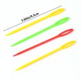 thumbnail image 3 of 100pcs Hand Sewing Yarn Darning Tapestry Needles Plastic Knitting Kids Weave Education Needles Random Color,L, 3 of 9