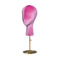 thumbnail image 1 of Soporte para pelucas, modelo de cabeza de maniquí, decoración del hogar, soporte para sombreros ajustable y estable, soporte de exhibición de pelucas Rosa Rojo Oro Base, 1 of 10